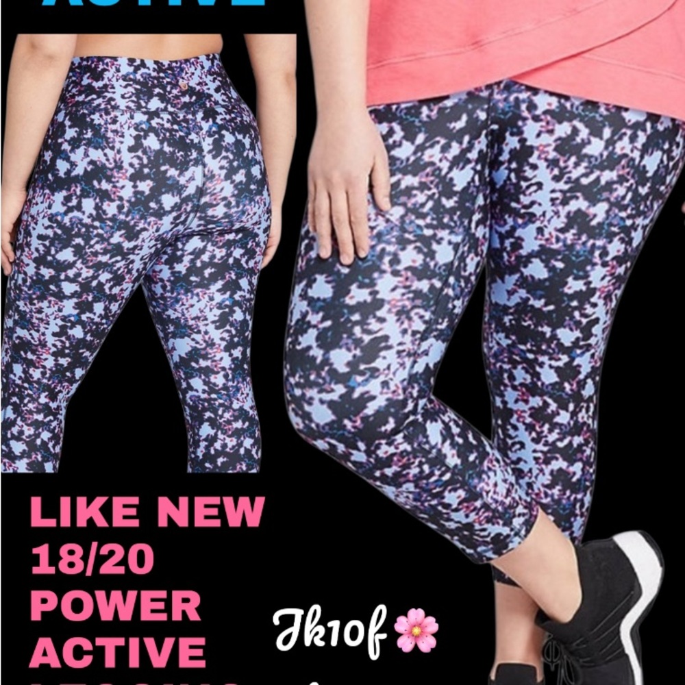 LOWEST🌺 LIVI ACTIVE 18/20 EUC ABSTRACT GALAXY POWER LEGGING PANTS